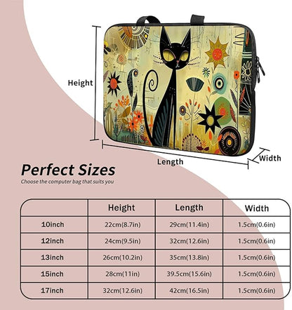 Universal Tablet Laptop Sleeve Case 10 inch, Graffiti Cat Slim Carrying Case Durable Handbag Travel Laptop Bag for 7 to 10-inch Laptops/Notebook/Kids Tablet/ipad/eBook Readers