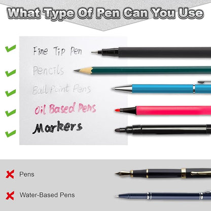 SYMDROMIA Transparent Sticky Notes 12 Pack, Frosted Glitter White 3x3 Inch, High Transparency Glass-Like Adhesive Clear Seee Through Sticky Notes for Women Office School Supplies 600 Sheets