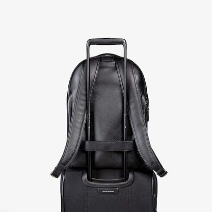 Hook + Albert Black Leather Work Backpack