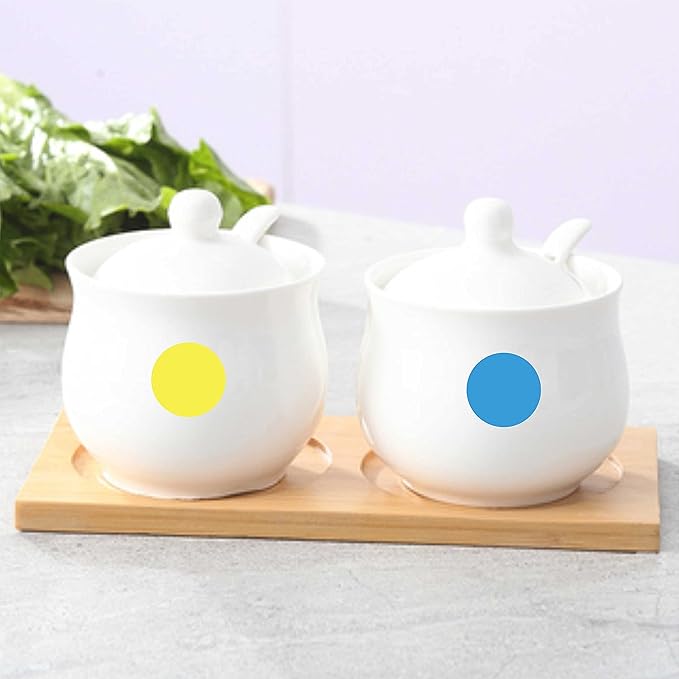 PARLAIM 4 Rolls 4000PCS 3/4" Round Circle Color-Code Dot Stickers,4 Color Style Colorful Coding Label Sticker for Home Office Classroom