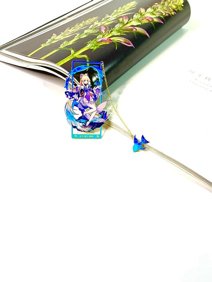 Metal Bookmarks - Genshin Impact Kokomi Brass Bookmarks with 3D Display Box - Perfect Birthday Gifts for Book Lovers