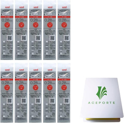 Uni Jetstream Edge 0.28mm Red Ink 10 Refills (SXR20328.15), Sticky Notes Value Set