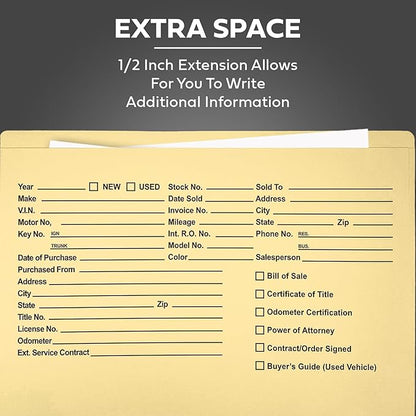 Printed Heavy Duty Deal Jackets - Buff (100 Envelopes Shrink Wrapped)