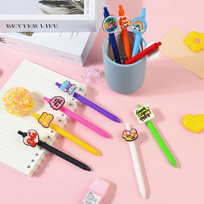 10Pcs Funny Ballpoint Pens with Motivational Quotes Emotional Support for Adults Bulk for Coworkers Team Staff Funny Office Stationary (Motivational 1)