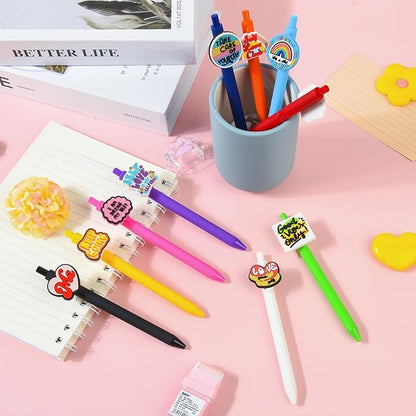 10Pcs Funny Ballpoint Pens with Motivational Quotes Emotional Support for Adults Bulk for Coworkers Team Staff Funny Office Stationary (Motivational 1)