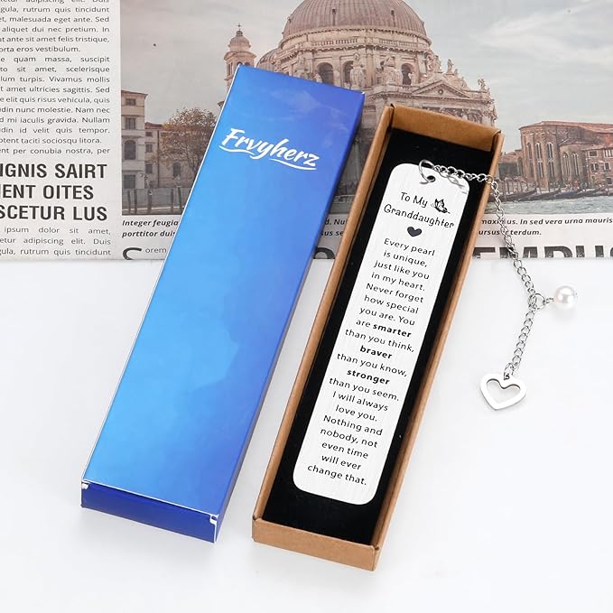 Coastal Granddaughter, Granddaughter Gifts from Grandma, Christmas Gifts for Granddaughter, Stocking Stuffers for Teen Girls 16 18, Birthday Valentines Gifts for Granddaughter, Granddaughter Bookmark