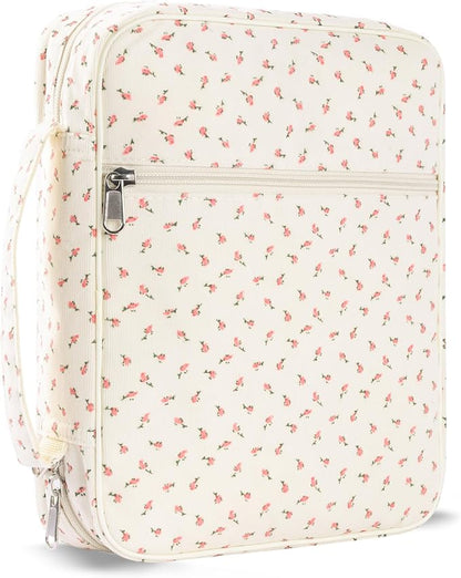 Bible Cover Case for Women,Large Bible Tote Bags for Women Organizer Corduroy Bible Carrying Case for Girls,Bible Study Supplies Accessories Christian Gifts for Women