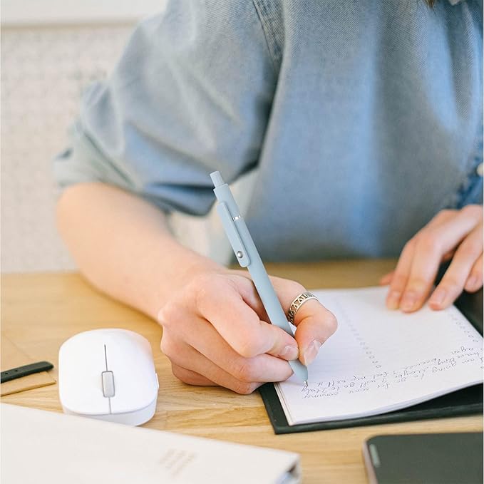 Red Gel Pens Refills, 6 Pack Retractable Gel Ink Pen Refills, Fine Point 0.5mm Tip Smooth Writing Quick Dry Gel Pen Refills for Journaling School Office Supplies (6 Red)