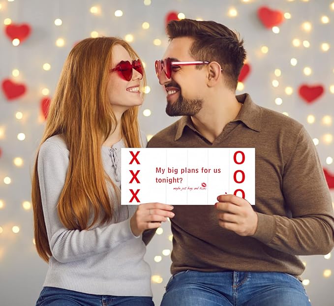 FaCraft Funny Valentines Day Cards for Him Her Boyfriend Girlfriend,XOXO My Big Plan for us Tonight Card Fold Naughty Valentines Anniversary Birthday Gifts Cards for Husband Wife Fiance Men Women