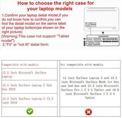 Alapmk Protective Case for 13.5" Microsoft Surface Laptop 5 13.5/Surface Laptop 4 13.5/Surface Laptop 3 2019/Surface Laptop 2 2018/Surface Laptop (Not fit Surface Laptop 3 15),Love Tree