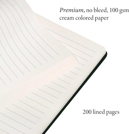 Hardcover Ruled Journal with Thick 100 gsm College Ruled Paper A5 size (8.3 inches x 5.4 inches) - Daily Writing Notebook Journal for Travel, School and Office Use - Diary Journal for Women and Men - Blossom