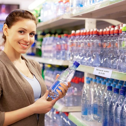 30 Pcs Label Holder Shelf Labels, Wire Shelf Label Holder with Label Paper Inserts, Shelf Labels for Wire Shelving, Metro Shelving Clips Plastic Label Holder Compatible with 1-1/4in Shelves