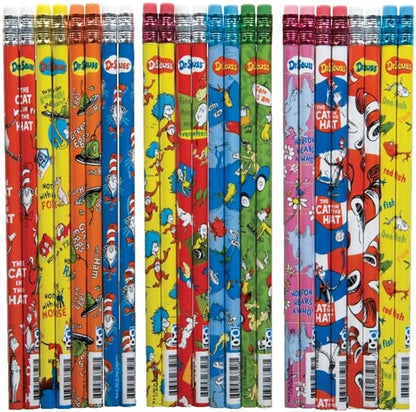 Raymond Geddes Dr Seuss Number 2 Pencils For Kids 72 Count (Pack of 1)