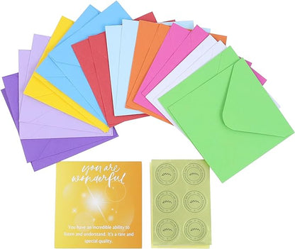 Dessie You Are Wonderful Cards - 60 Unique Mini Encouragement Cards with Inspirational Messages. Employee Appreciation Gifts. Teacher Appreciation Gifts in Bulk. Positive Affirmation Cards