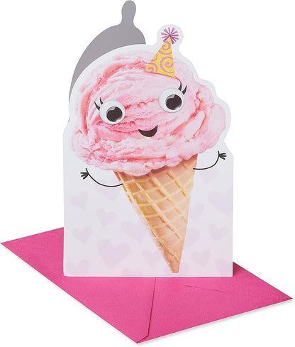American Greetings Birthday Card for Niece (Smiling Ice Cream Cone)