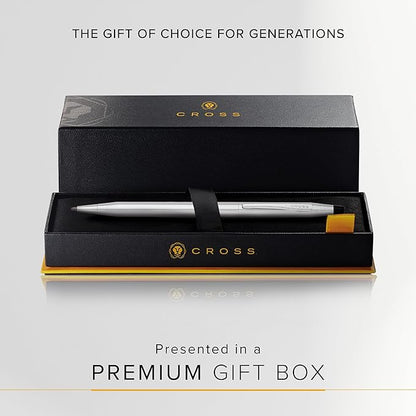 Cross Classic Century Refillable Ballpoint Pen, Medium Ballpen, Includes Premium Gift Box - Lustrous Chrome