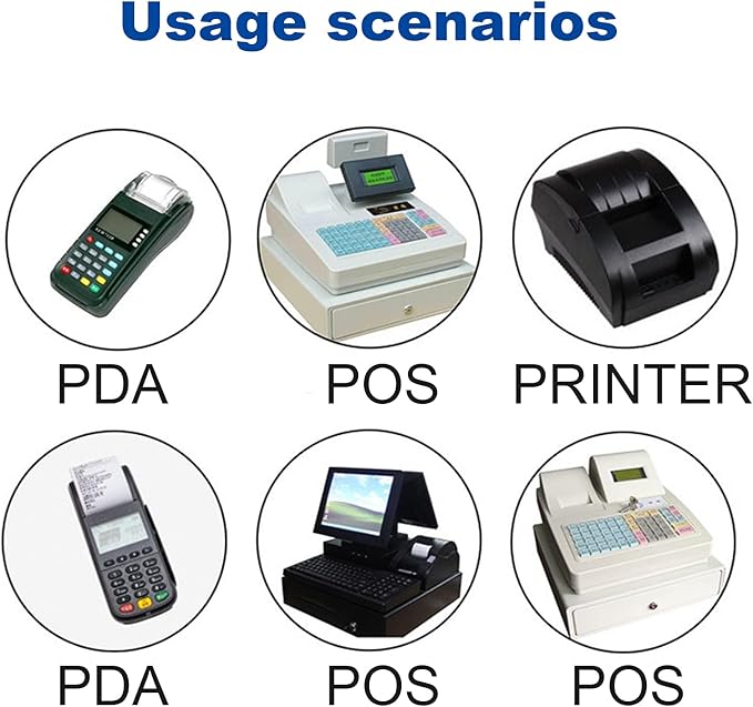 OausTect 2 1/4" x 85' Thermal Paper Roll for Credit Receipt, Cash Register, POS Paper, 400 Rolls