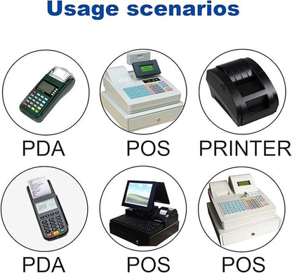 OausTect 2 1/4" x 85' Thermal Paper Roll for Credit Receipt, Cash Register, POS Paper, 400 Rolls