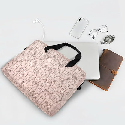 ALAZA Rose Gold Glitter Mermaid Scales Laptop Messenger Bag Case Sleeve Briefcase Women, Multi02