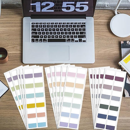Potanro Sticky Book Tabs 360PCS Notebook Tabs Colorful Book Annotation Tabs Kit Writable Book Tabs Repositionable Color Page Markers Bible Tabs for Office Supplies