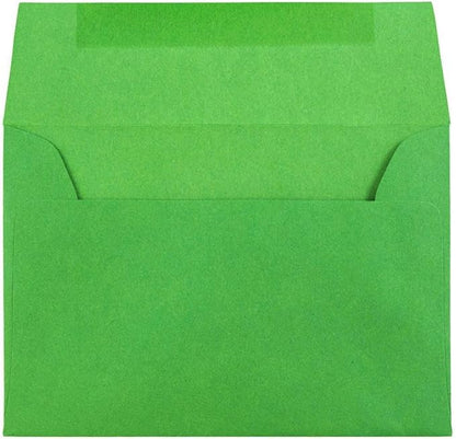 JAM PAPER 4Bar A1 Colored Invitation Envelopes - 3 5/8 x 5 1/8 - Green Recycled - Bulk 1000/Carton