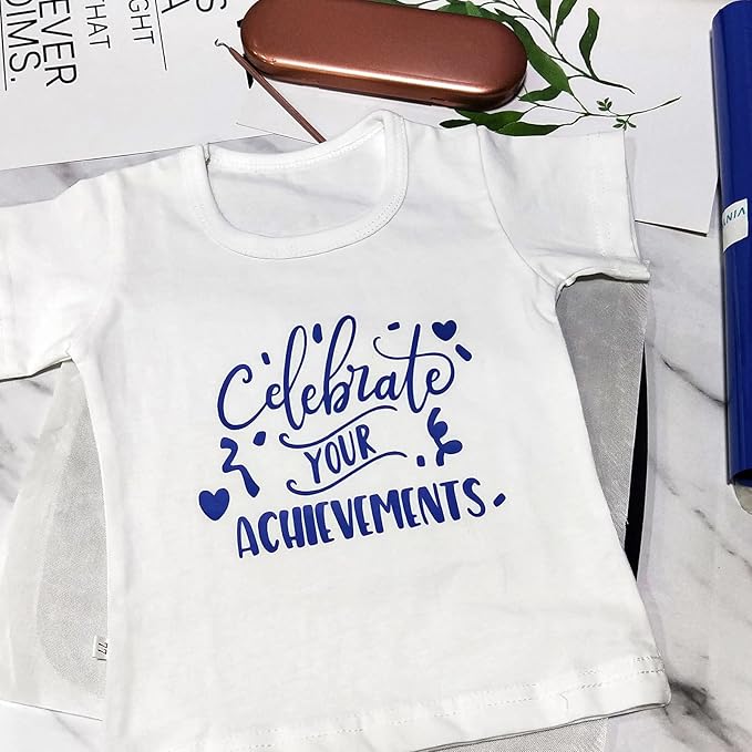 VINYL FROG Heat Transfer Vinyl Roll HTV Vinyl - 12"x5ft Royal Blue Iron on Vinyl for T-Shirts, Heat Press Vinyl for DIY Craft Designs (Royal Blue)