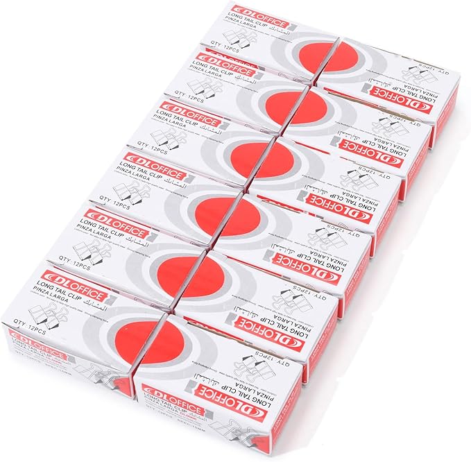 Binder Clips, Medium Binder Clips,144 Pcs1 Inch,Black Metal Medium Paper Clips for Office, Home, School