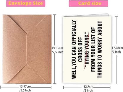 Funny Birthday Cards for Men, Women, Brother, Sister, Dad, Mom, Husband, Friend, and Anyone | Humorous Gifts | Unique Birthday Decoration