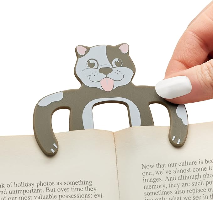 Page Pals Bookmark Bookholder | Page Holder | Music Holder Clip | Music Paper Holder | Magazine, Cookbook | Reading in Bed at Home | Office, Desk, Kitchen Use | Novelty Reading Gift Idea