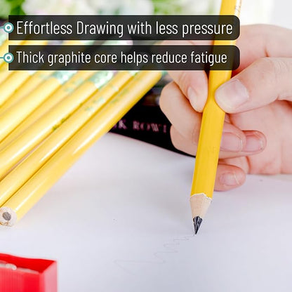 Mr. Pen- Jumbo Pencils, 20 Pencils with 1 Sharpener, Fat Pencils for Kids Ages 2-4, Kindergarten Pencils, Thick Pencils for Kids Aes 4-8, Preschool Pencils, Big Pencils for Preschoolers, Large Pencil