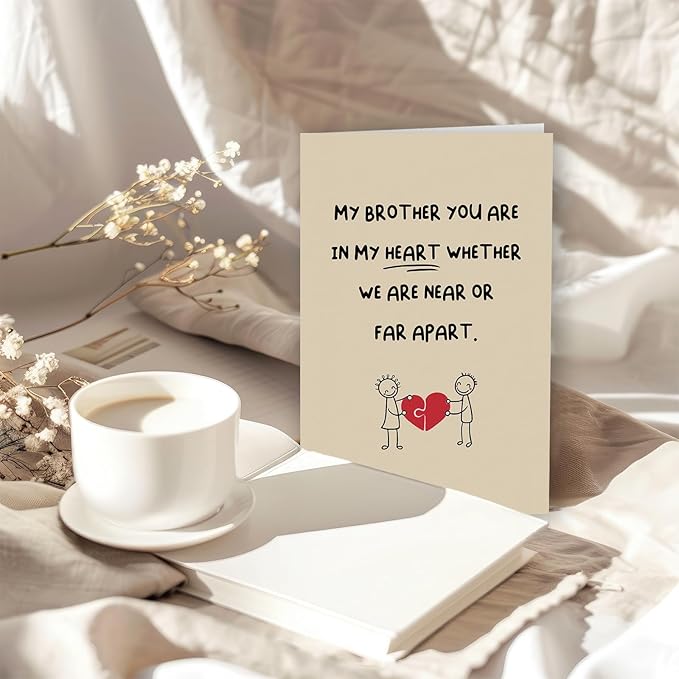 Brother Birthday Card, Brother Miss card, Birthday Card For Brother, Gift For Brother Card, Christmas Gifts For Brother