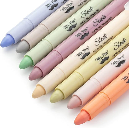 Mr. Pen- Gel Highlighter, 8 Pack, Pastel Colors, Bible Highlighters No Bleed, Assorted Colors, Pastel Quick Dry Highlighter, Bible Markers
