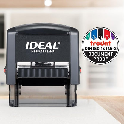 IDEAL Self Inking Stamp – Copy – Red Ink, Impression Size 9/16” x 1-1/2”