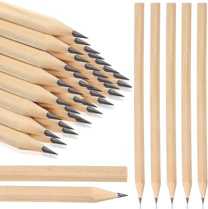 Fumete 260 Pieces Wooden Pencils Bulk No Eraser Hexagonal HB Graphite Unsharpened Natural Wood Pencils Without Erasers for Classroom School Home Office Drawing Sketching Learning
