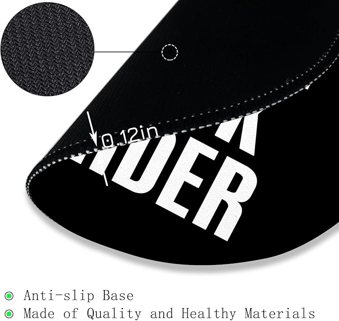 Gctriki Black Round Mouse Pad 8.6 x 8.6 Inch, with Stitched Edge Non-Slip Rubber Base, Small Computer Mousepad for Wireless Mouse, Funny Home Office Decor Desk Accessories, Sorry It's on Back Order