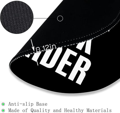 Gctriki Black Round Mouse Pad 8.6 x 8.6 Inch, with Stitched Edge Non-Slip Rubber Base, Small Computer Mousepad for Wireless Mouse, Funny Home Office Decor Desk Accessories, Sorry It's on Back Order