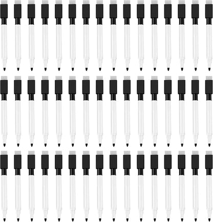 IHPUKIDI Magnetic Dry Erase Markers Fine Point Tip, 48-Pack Whiteboard Markers Dry Erase Marker with Eraser Cap, Low Odor Whiteboard Markers for Kids Teachers