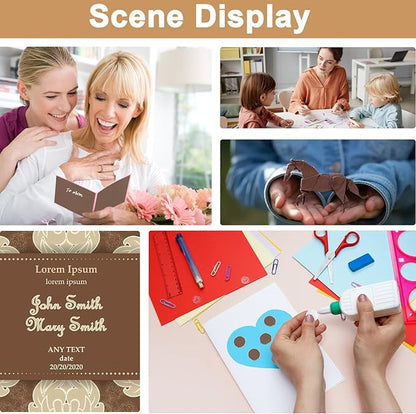 40 Sheets Coffee Color Cardstock 8.5 x 11 Certificates Paper, 200gsm/75lb Premium Dark Brown Card Stock Printer Paper for DIY Cards Making, Greeting Cards, School Crafting, Invitations, Menus