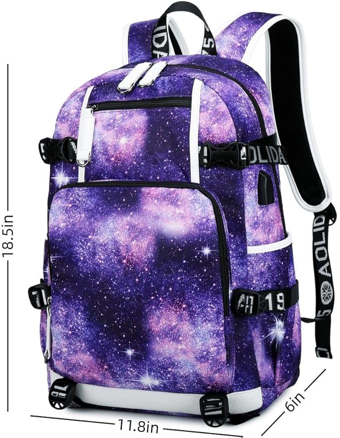 Soccer Superstar M-essi 10 Multifunctional Laptop Backpack Teenage Travel Backpack Fans Schoolbag (C1)