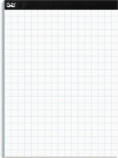 Mr. Pen- Graph Paper, 2x2 (2 Squares per inch), 8.5"x11", 55 Sheets, Grid Paper, Graphing Paper, Graph Paper Pad, Math Graph Paper, Grid Paper Pad, 1/2 Inch Graph Paper, Square Paper, Math Paper