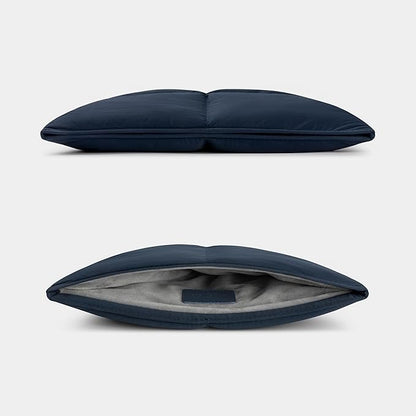 Comfyable Puffy Laptop Sleeve 13 Inch 14 Inch, Quilted Puffer Laptop Carrying Case for Women, Pillow Case Compatible for MacBook Air M3 2024 M2 M1, MacBook Pro M4 Pro/Max, 13 in 14 in Cover,Dark Blue