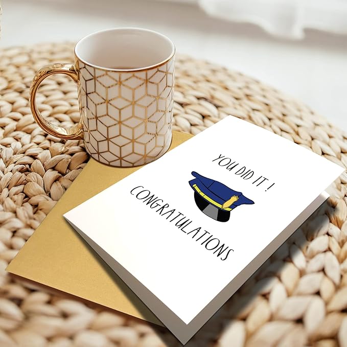 Police Greeting Card, Police Graduation Card, Officer Congratulations Card, Policeman Promotion Card, You Did It