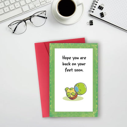 Funny Get Well Soon Card & Gifts for Men Women,Naughty Get Well Soon Gifts After Surgery,Speedy Surgery Recovery Cards for Him Her,Hope You Are Back on Your Feet Soon