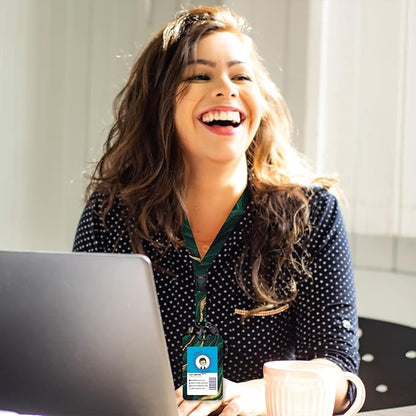 ID Badge Holder with Breakaway Lanyard, Retractable Badge Reel Heavy Duty, Cute Funny Green Marble Lanyards for ID Badges Ajustable, Teacher Nurse Work Office Gifts