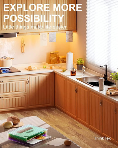 ThinkTex Accordian File Organizer, 12 Pockets Expanding File Folders, Portable Monthly Bill Receipt Organizer, Colorful Tabs, Letter/A4 Size - Green