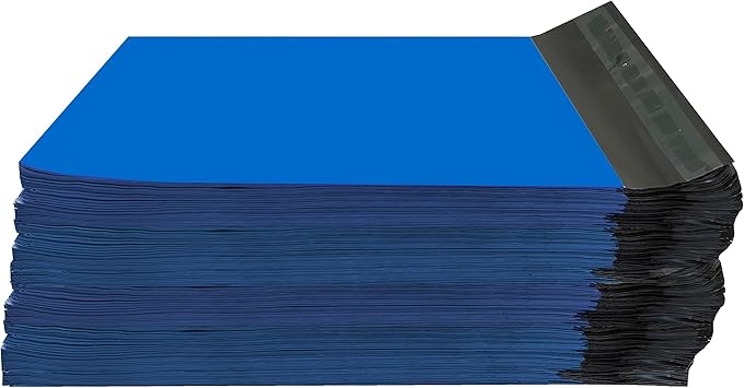 Colored Poly Mailers Pack of: Be creative with your packaging with Colored mailers (Blue, 7.5" x 10.5" pack of 500)