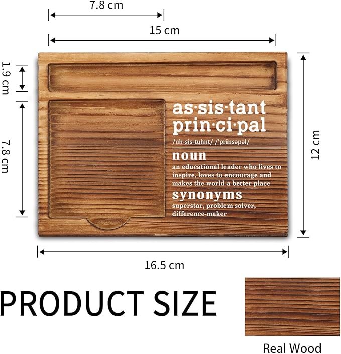 Assistant Principal Sticky Note Holder, Assistant Principal Gifts, Thank You Appreciation Gifts for Assistant Principal Women Men from Student Self-Stick Note Pad Holders ZSS31