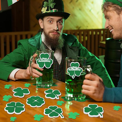 48 Pieces St. Patrick's Day Sticky Notes Shamrock Notes Pads Self-Adhesive Irish Sticky Memo Notes for School Office Home Supplies Students Teachers Presents St. Patrick's Day