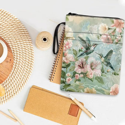 COEQINE Spring Birds Book Covers for Paperbacks Large 9x11 Inch Aesthetic Hummingbirds Book Sleeves for Book Lovers Large Green