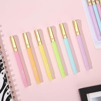 Mr. Pen Aesthetic Highlighter Pens - 12 Pack, Pastel Color No Bleed, Black Ink Bible Pens for Bibles